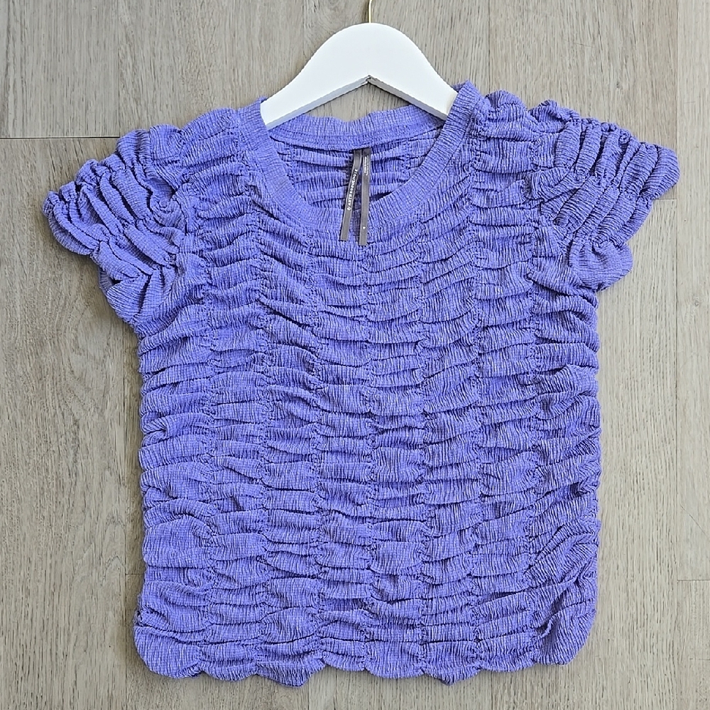 By Antropologie Ruched Baby Tee Size S - Picture 3 of 11